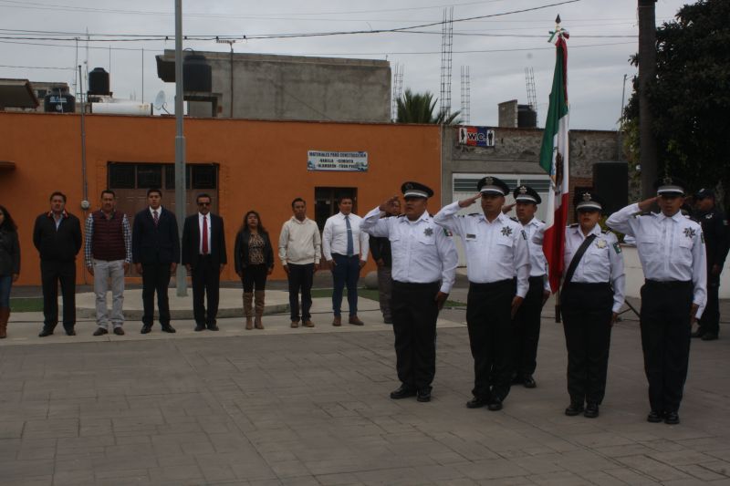 David Vega Terrazas encabezó la fijación de Bandos Solemnes en Yauhquemehcan